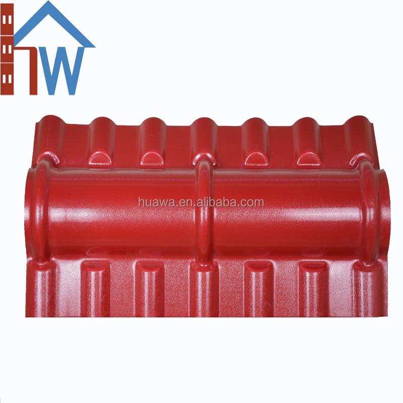 ASA ridge tile three way seal ends synthetic resin roof tile accessory