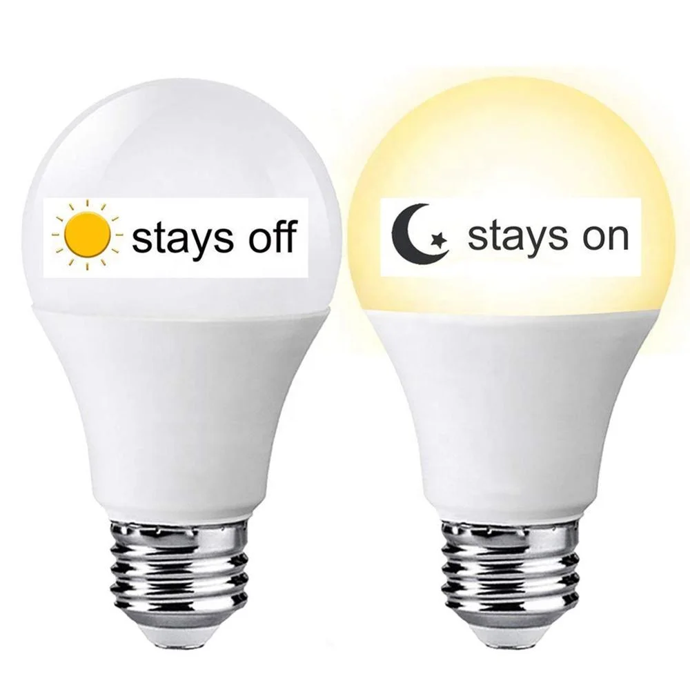 Dusk To Dawn Light A19 10 W E26 E27 B22 Auto On/Off bombillo LED Wholesale motion Sensor Bulb Led Light Bulb E27