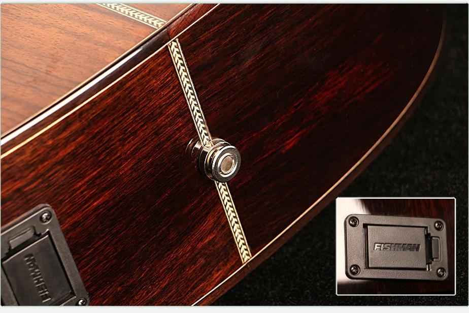 Wholesale OEM Deviser all solid electro acoustic guitar