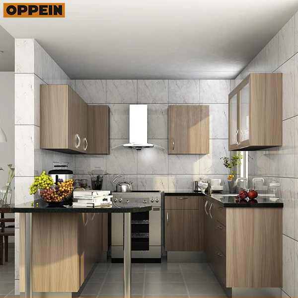 American Style Wood Modular Kitchen Cabinet Designs for Small Kitchens