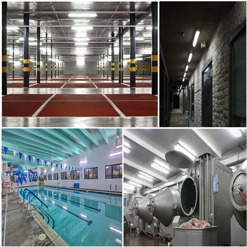 
Sensor & Emergency 165 degree beam angle IP65 LED Waterproof Light Fixture 