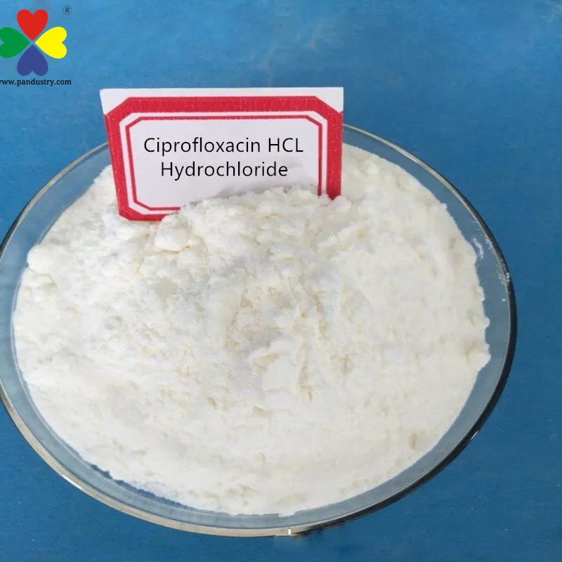 
Factory Supply Animal Raw Materials BP Ciprofloxacin Hydrochloride/HCL Powder 