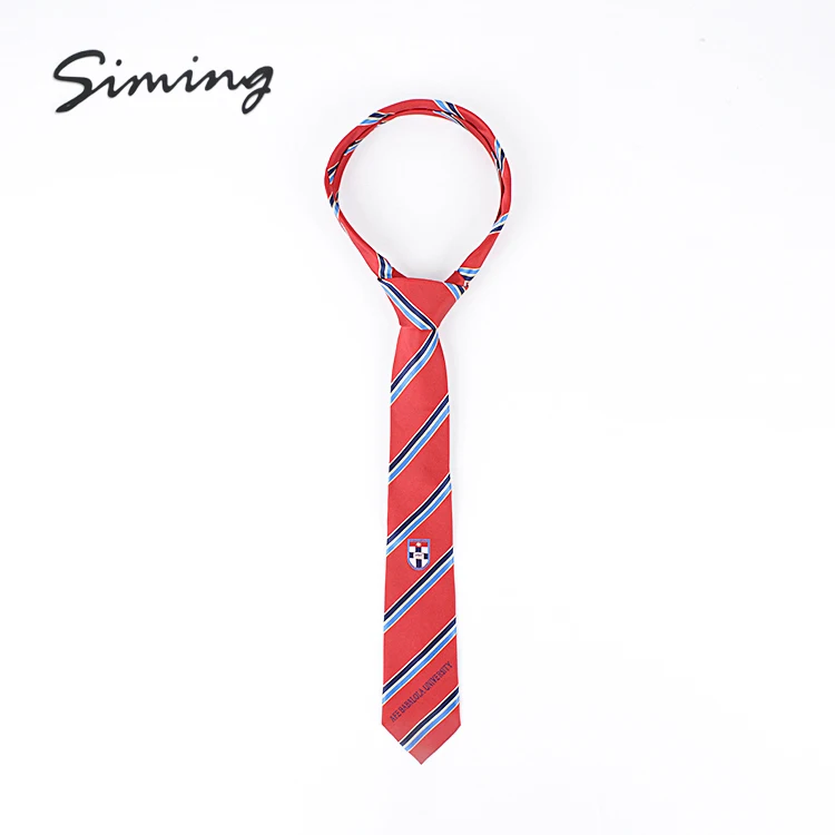 Самый популярный, изготовленный на машине, дешевый мужской полиэстер, знаменитый бренд, жаккардовые школьные галстуки для колледжа