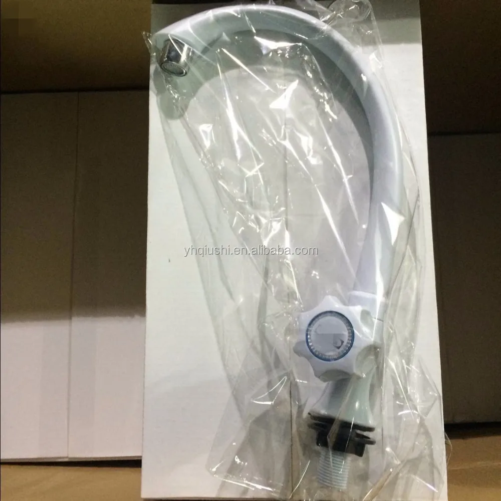 2017 single outlet Swivel goose neck with right tap faucet with fixed nozzle (lf-02)