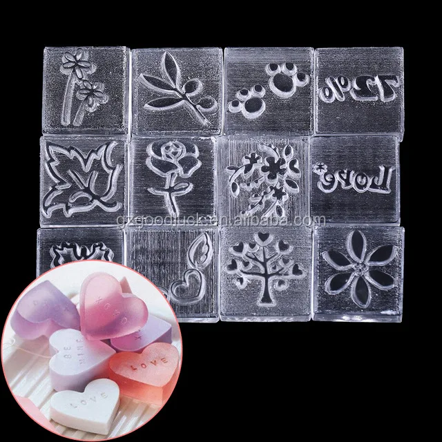 Handmade Dog Printed Soap Stamp Diy Footprint Natural Soap Resin Stamp Acrylic Crystal Transparent Seal for Soap
