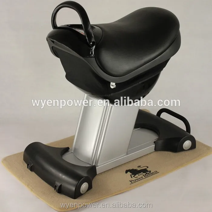 Horse Riding Plateforme Oscillante /horse Riding Exercise Machine Vibration Plate Steel Plastic PU Skin Saddle Size: 68*38CM
