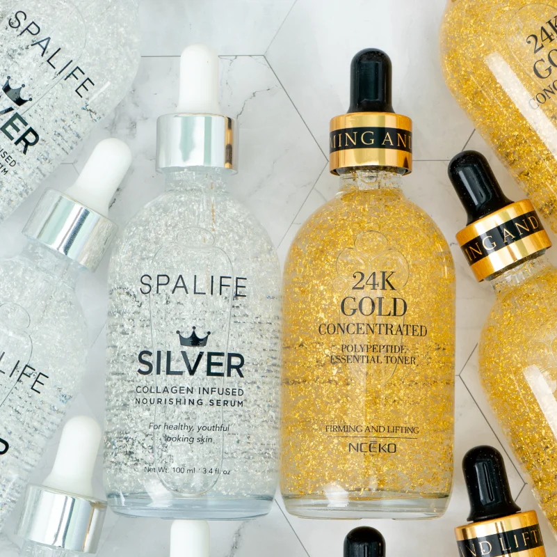 Wholesale High Quality Hyaluronic Anti Aging Moisturizing Face 24K Gold Face Serum