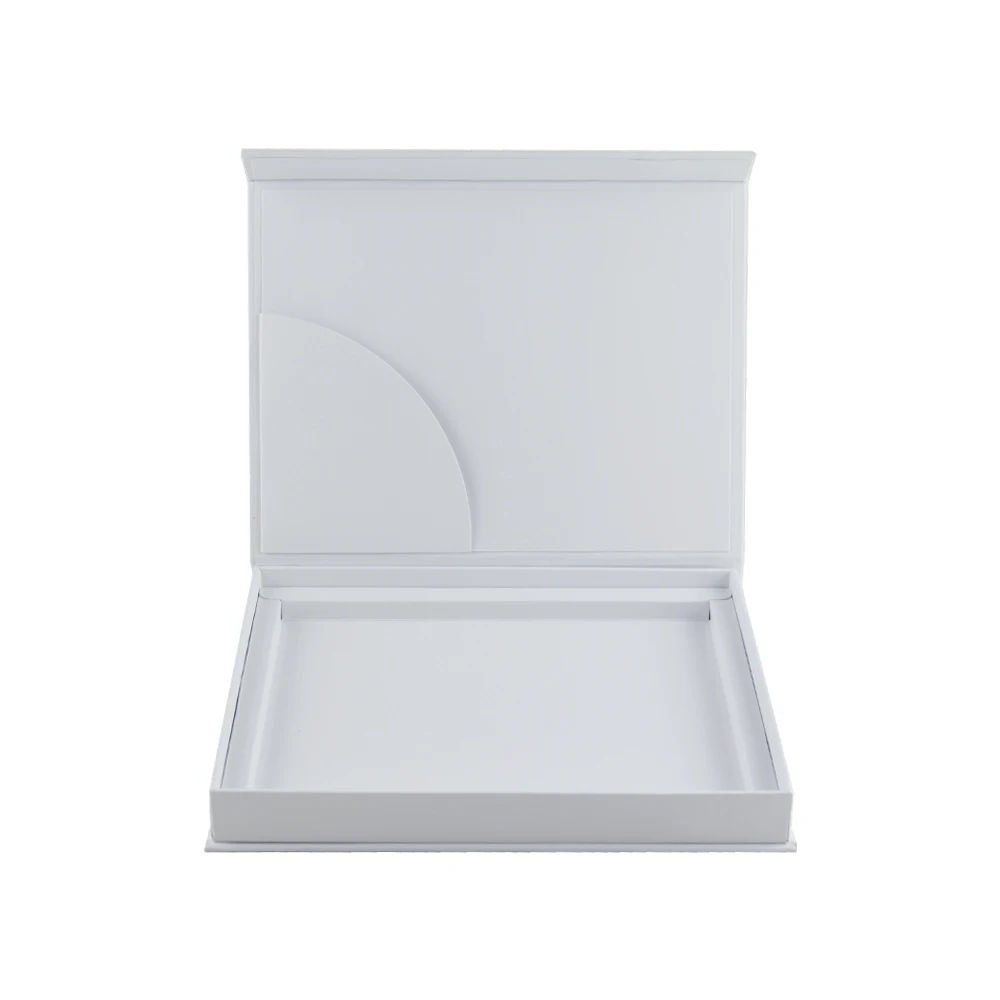 Custom Logo Hediye Kutusu Premium Quality Handmade White Color Rigid Cardboard Magnet Gift Boxes for Photo Frame Packaging Boxes
