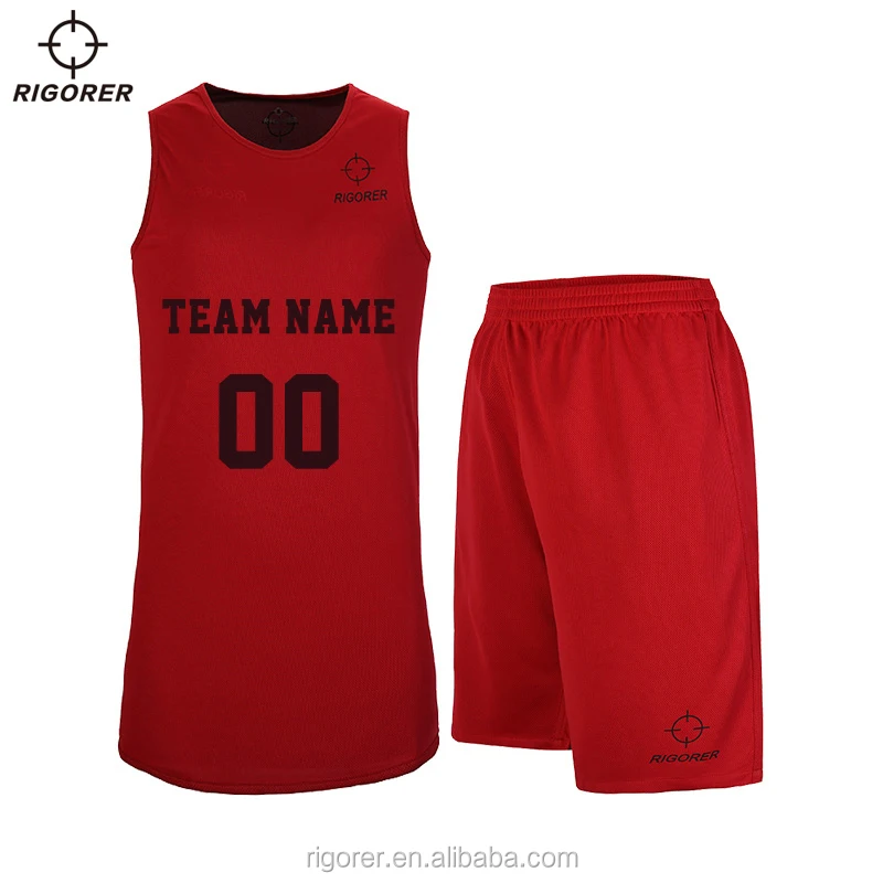 Basketball Reversible Jersey Uniforms by 2 Sides Wear Customized College Basketball Jersey