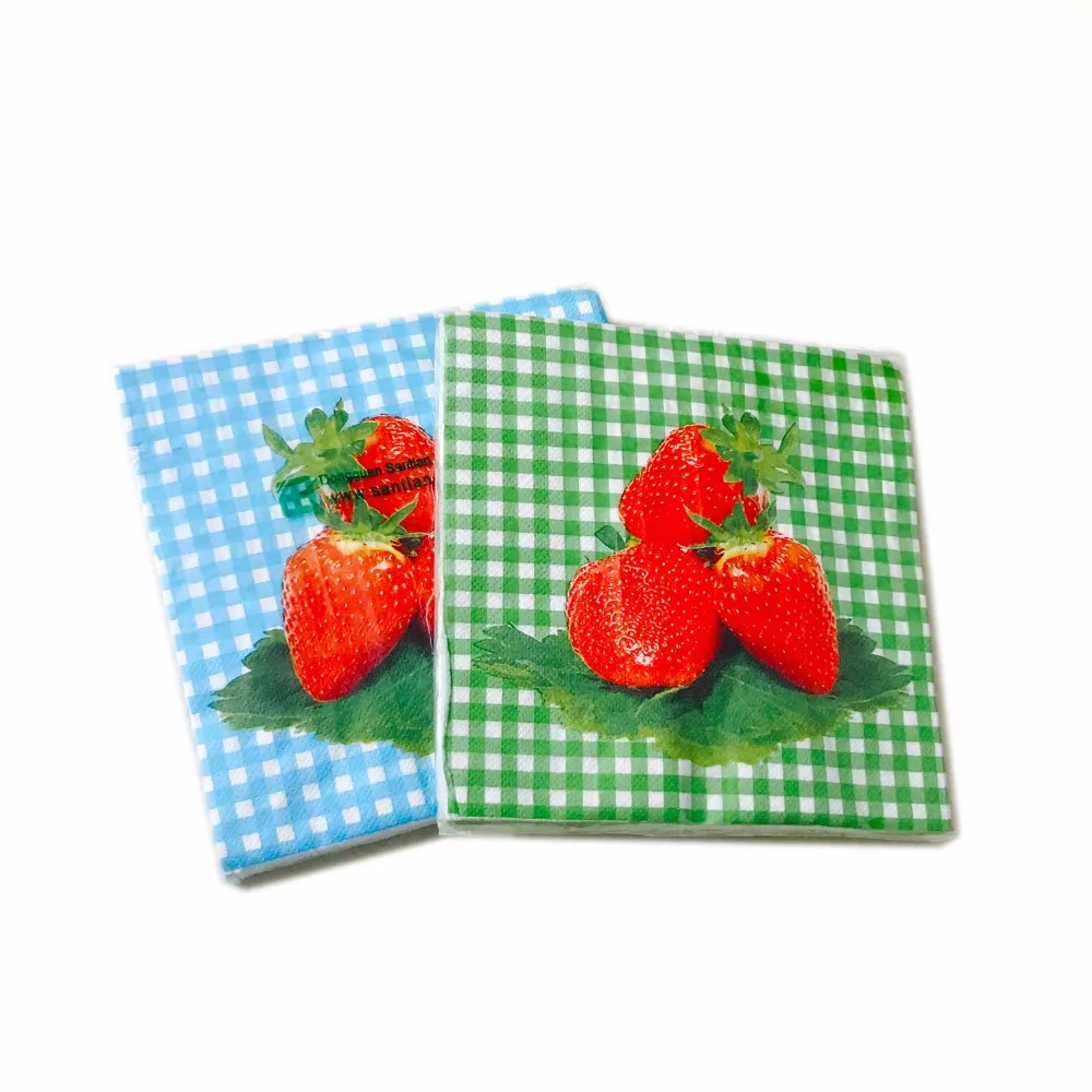 High Quality Personalized Pattern Printed Paper Dinner Napkins