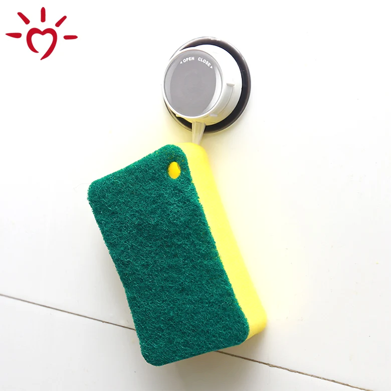 Colorful green kitchen dish scrubber sponge scouring pad scrub sponge
