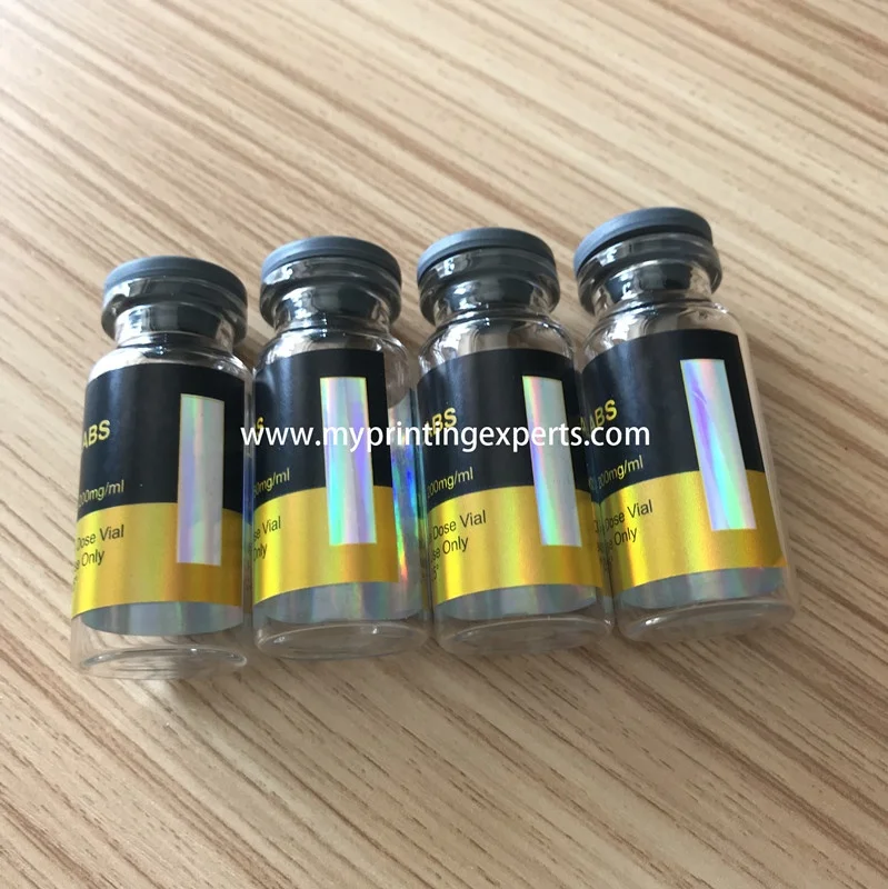 Best price custom 10ml glass bottle printing vial labels