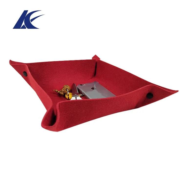 
Custom Color Size Felt Coin Dice Key Mobile Fruit Storage Chocolates Tray 