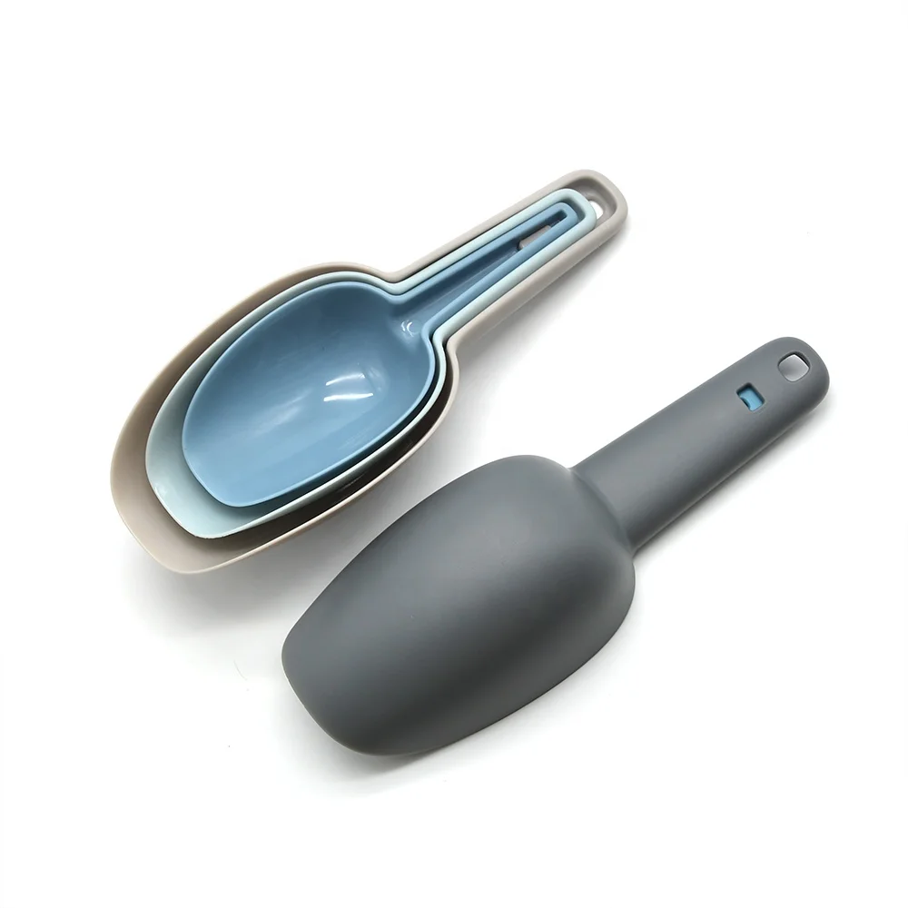 Hot Sale 3 Pieces Kitchen Accessories Plastic Cooking Baking Food Ice Flour Powder Shovel Scoop