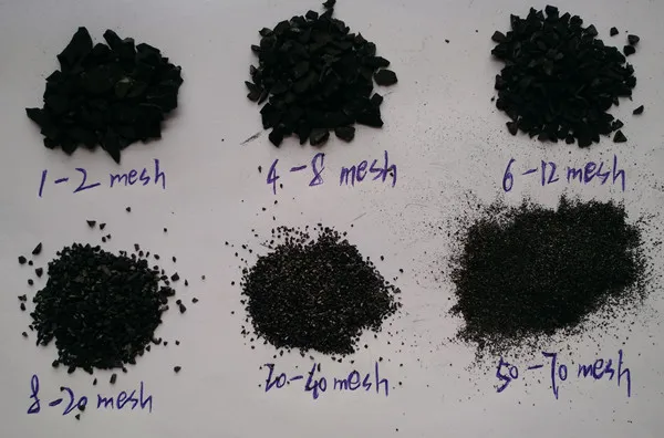 
6*12 mesh coconut shell based granular activated carbon for gold recovery 