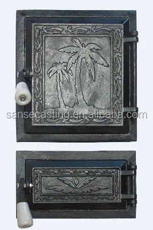 
China factory direct hot selling cast iron fireplace door 