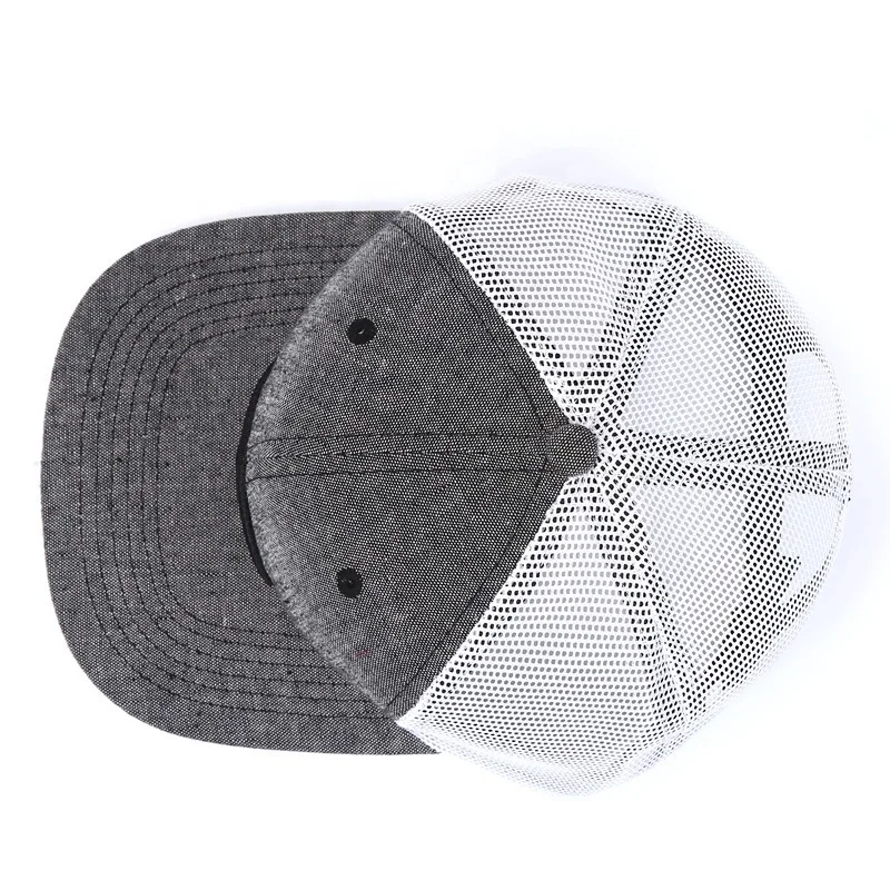 5 % OFF OEM Top Quality Embroidery Patch Mesh Trucker Cap Hat With Snapback Closure
