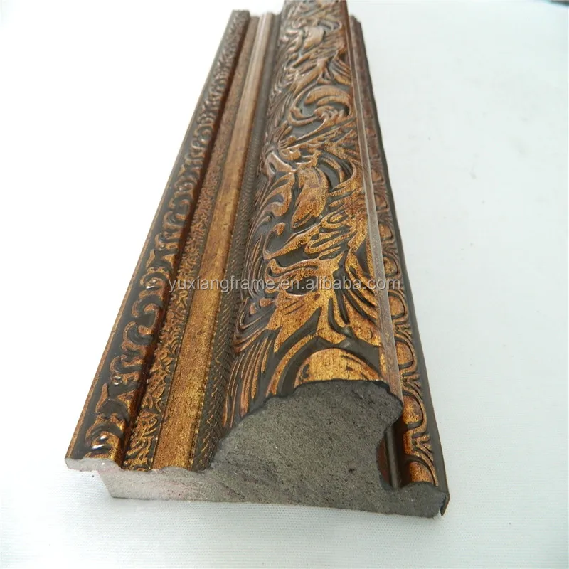 Best sales PS golden plastic polystyrene cheap picture frame moulding For Picture Frame