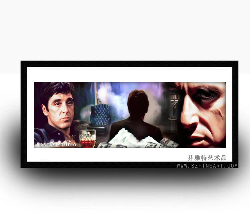 Famous People Scarface Al Handmade Oil Painting