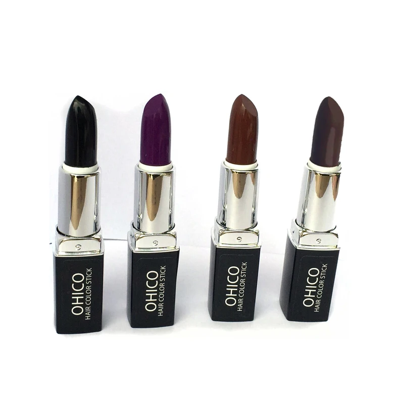 2019 Hot Sale Lipstick Type Temporary Hair Color Cream for Covering White Hair Or dyeing Hair Color Wholesale