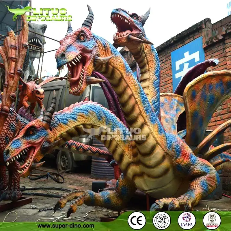 Amusement Park Animatroninc Magic Smoke Dragon Model