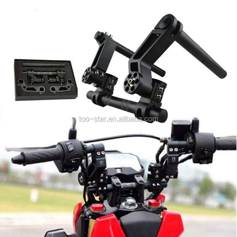 Регулируемый руль для мотоцикла с ЧПУ 7/8 дюйма, для скутера Yamaha BWS12 125cc