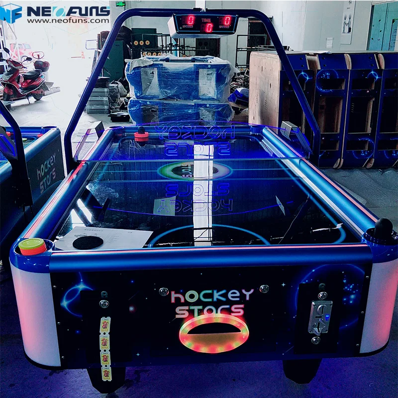 Luxury Coin Operated Game Blue Air Hockey Table for Club Electronic Air Hockey for Adults