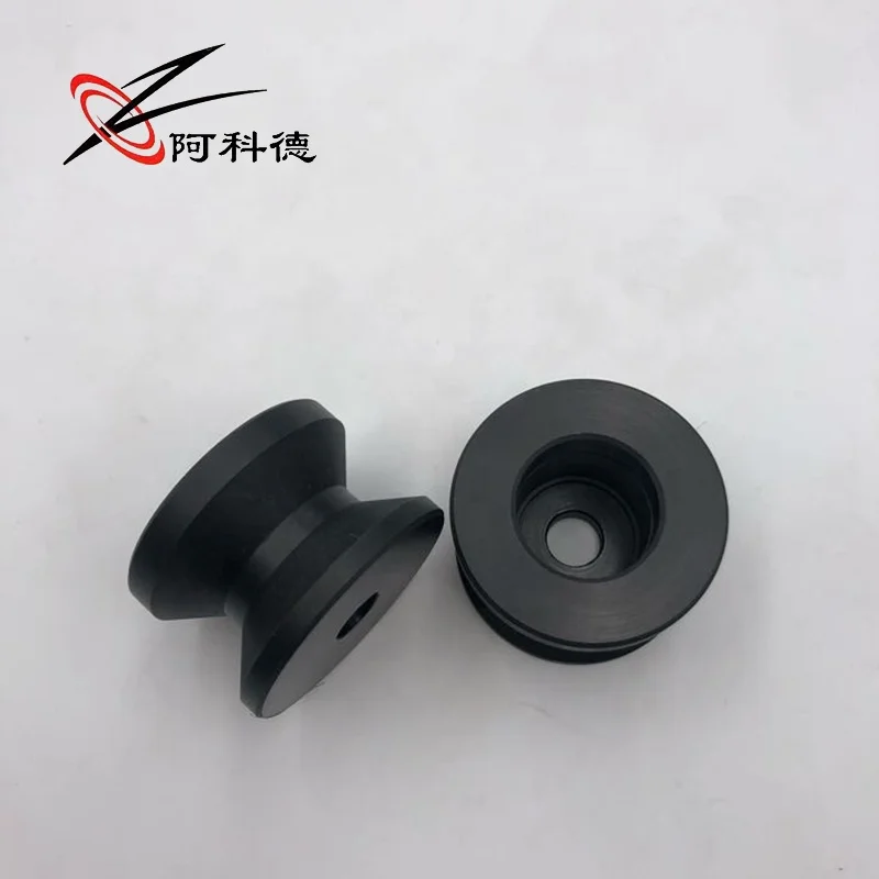 custom plastic nylon wire rope pulley PA66 Nylon Roller wheel for Flat Belt Pulley for Wire Guide