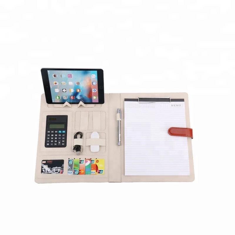 
Custom waterproof folder business executive pu leather portfolio 