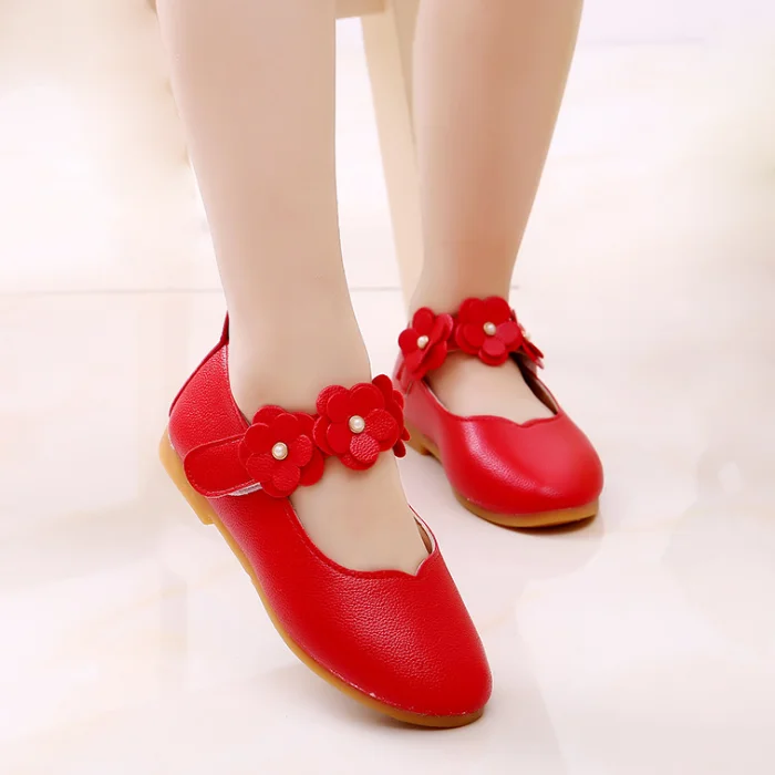 
Kid Shoe New Style Sweet Flowers Girl Shoes Fashion Child Dress Shoes 