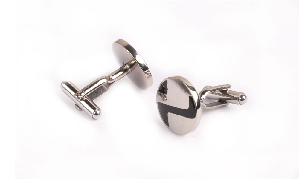Round shaped jewelry men stainless steel men cufflinks