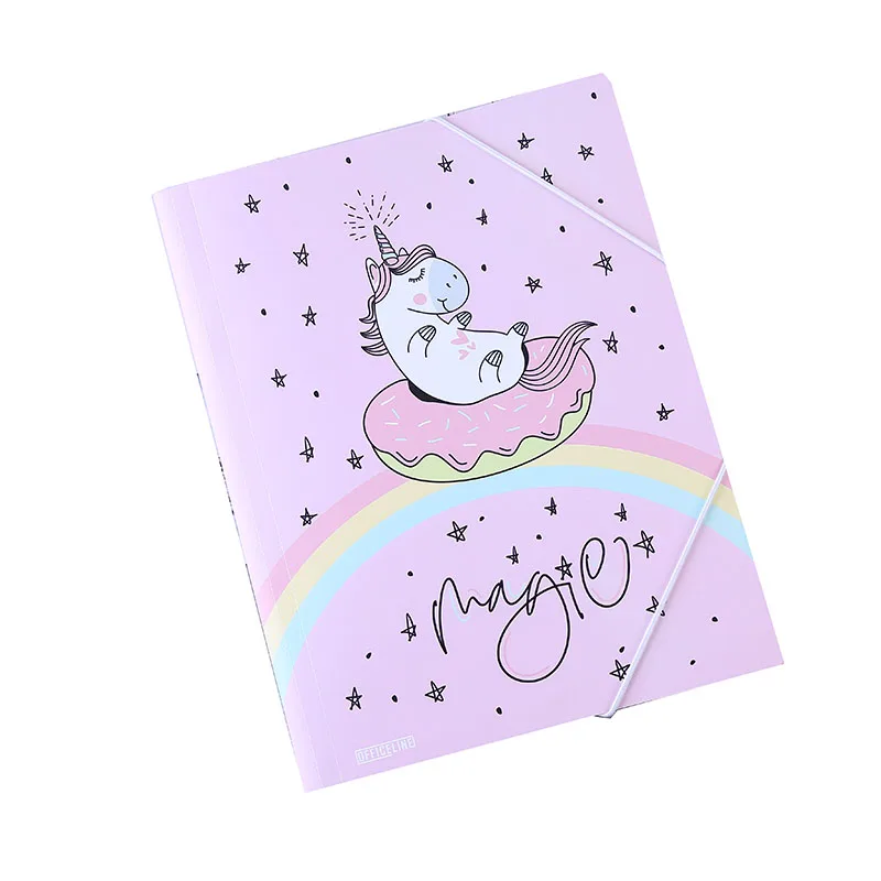 High Quality Candy Color Multifunctional File Folder Plastic Clipboard Exam Paper Document Folder School Supplies