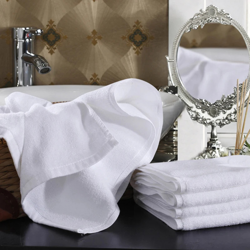 Soft High Absorbency 100% Cotton 35x35cm 70g White Face Towel