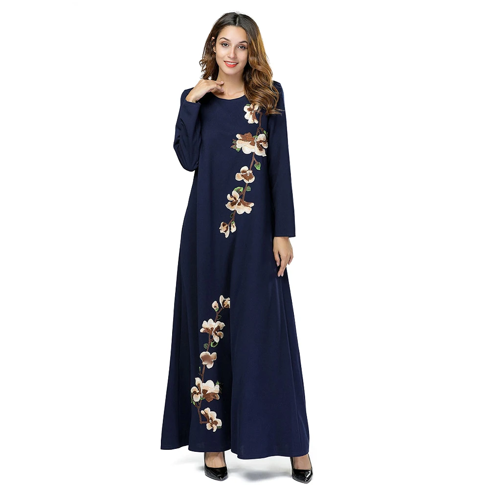 
Zakiyyah 7429 New model abaya in dubai Western style Muslim Umbrella design Long dress with Embroidery 