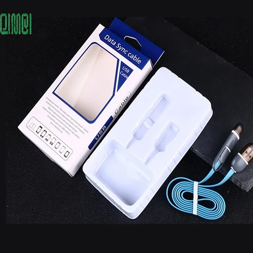 Custom LOGO blister tray for usb cable retail packaging box