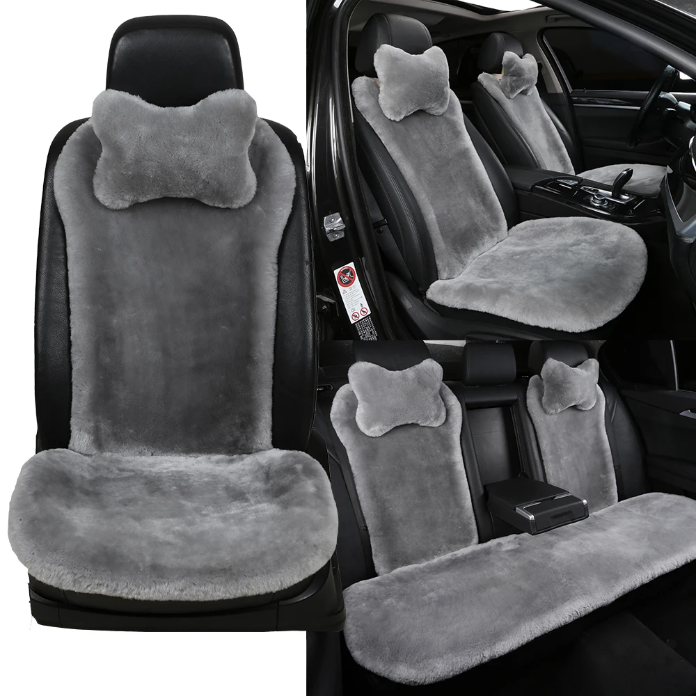 Natural fur seat cover for car by Australia Sheepskin