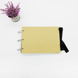 Baby Album Journal Memory Book DIY Black Blank Photo Album With Three Ring Binding