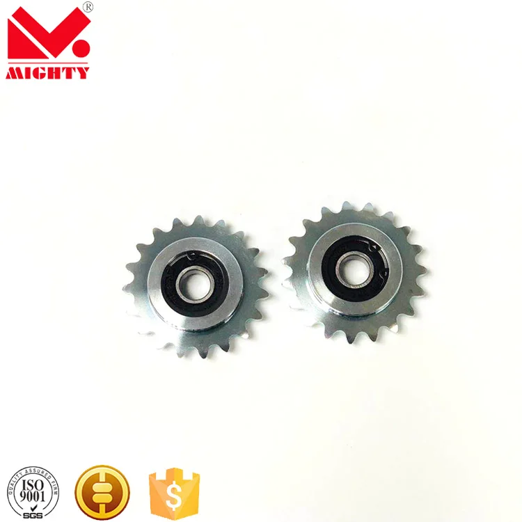 Оцинкованные или черные шарикоподшипники, направляющие звездочки с отверстием 1/2 дюйма, наружный диаметр 3,72 дюйма, 17 зубцов для роликовой цепи 50 дюймов