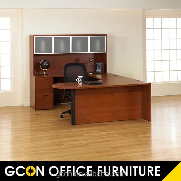 Hot sales Modern Office Furniture U-shaped and Hutch boss office Desk