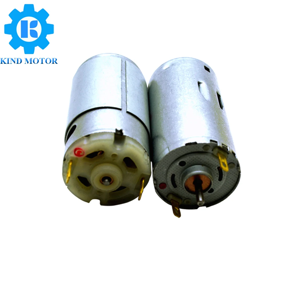 Small high speed 9.6v 12v 12w 25w 2200 rpm dc motor rs385