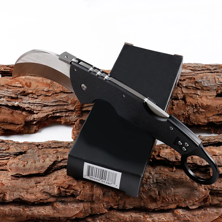 
High quality 440C stainless steel survival knife karambit knife with G10 handle 