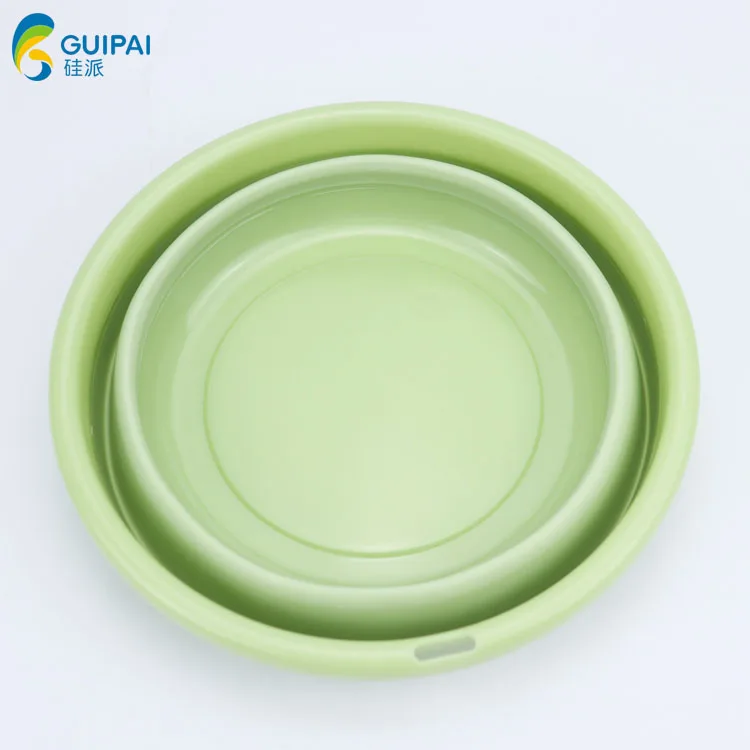 Creative Portable Plastic Collapsible Washing Up Bowl Folding Wash Basin For Children baby household