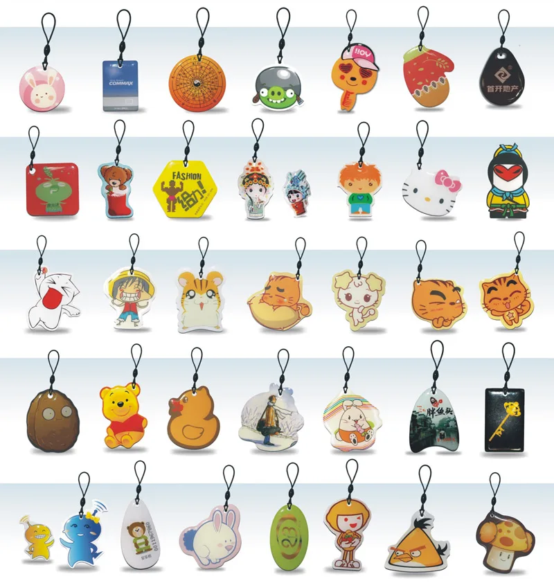 Водонепроницаемый RFID кристалл эпоксидной автобусе/Карта метро T5577 чип RFID мини-карты с бесплатным образца