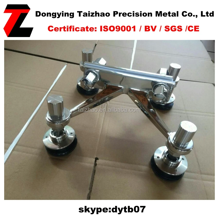 
Stainless Steel 304 316 spider 150mm nonmagnetic glass spider glass hardware 