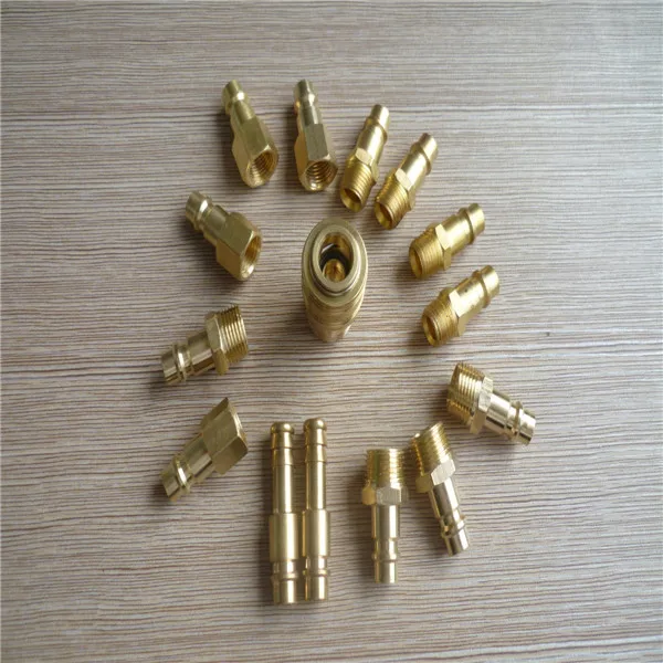 brass german type quick coupling , 1/4 male threaded german type quick couplers