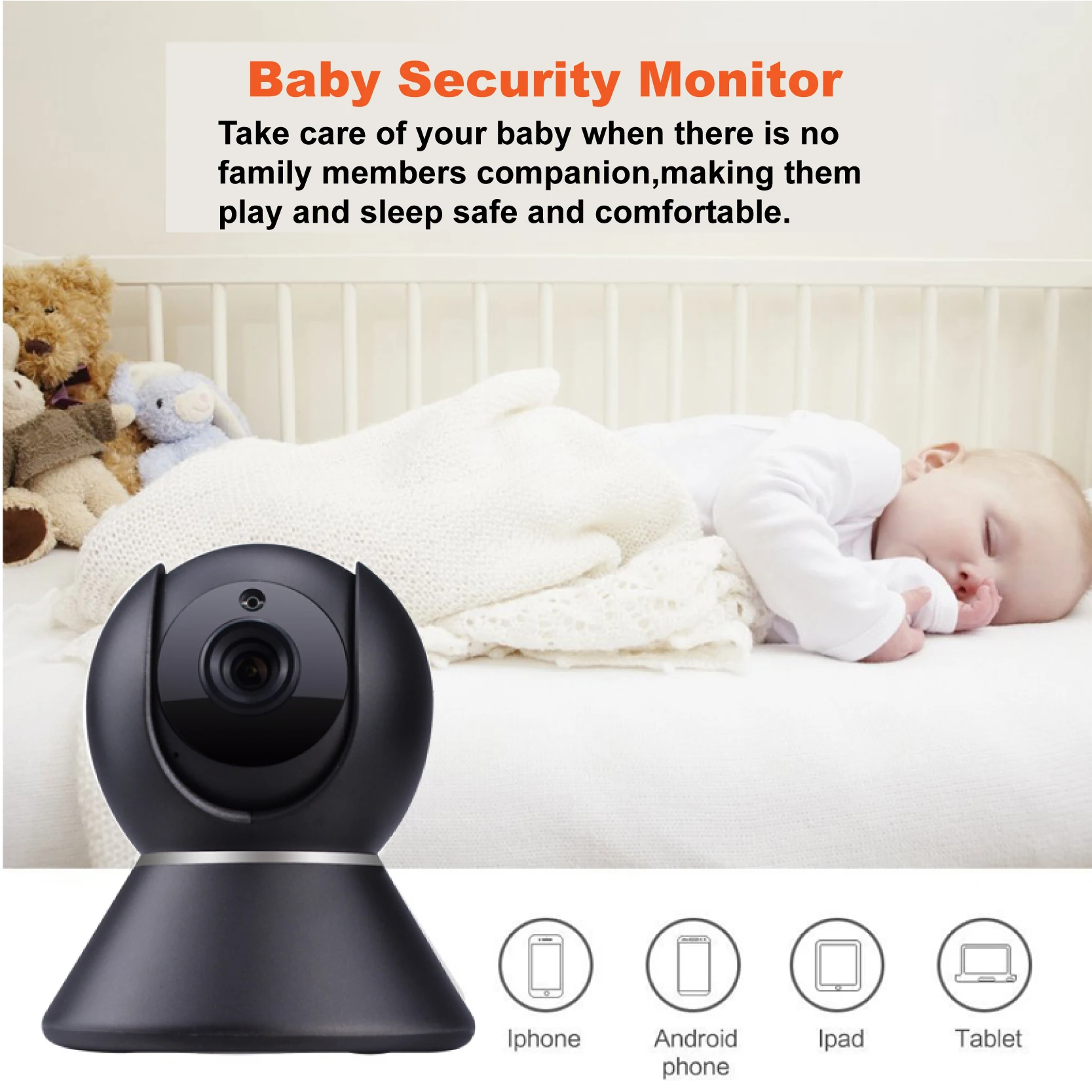 
Howell YT08 1080P WIFI Home Smart Camera Pan/Tilt Technology Wireless CCTV Camera for Home Use 