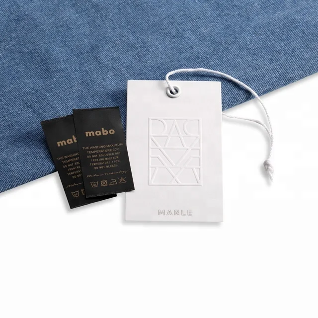 Wholesale Custom Paper Swing Garment Hang Tags For Clothing