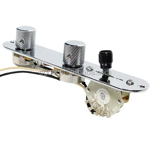 
electric guitar parts of chrome plated steel guitar bridge and knob from china manufacturer 
