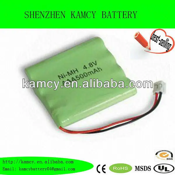 4.8v ni-mh aaa500 аккумуляторной батареи 500 мач
