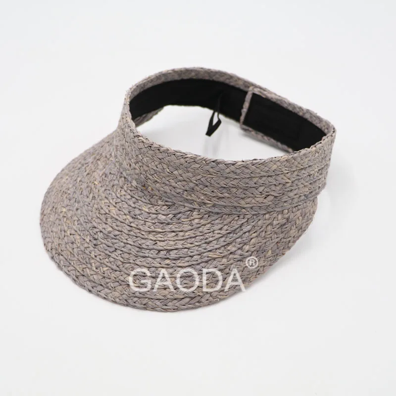 Beach lady straw hat wide brim sun visor hat